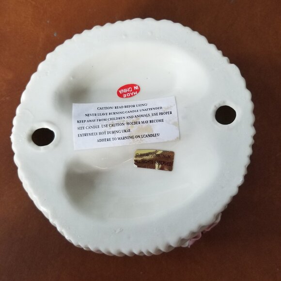 ABC Distributing Easter Bunny and Roses Pillar Candle Holder - Picture 3 of 4